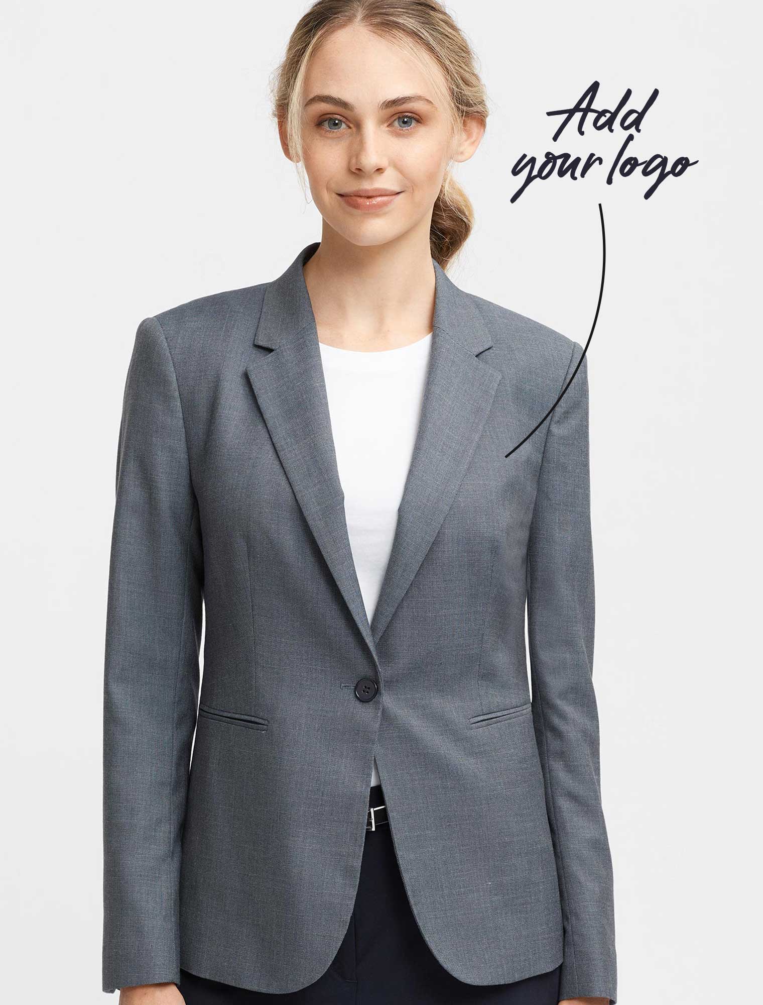Women's Saville Blazer - Bluegrain Grey Suit Jacket