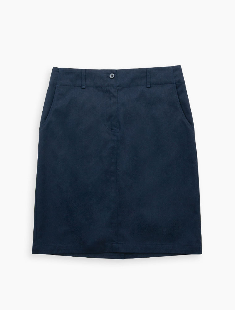 Women's Carter Navy Work Skirt