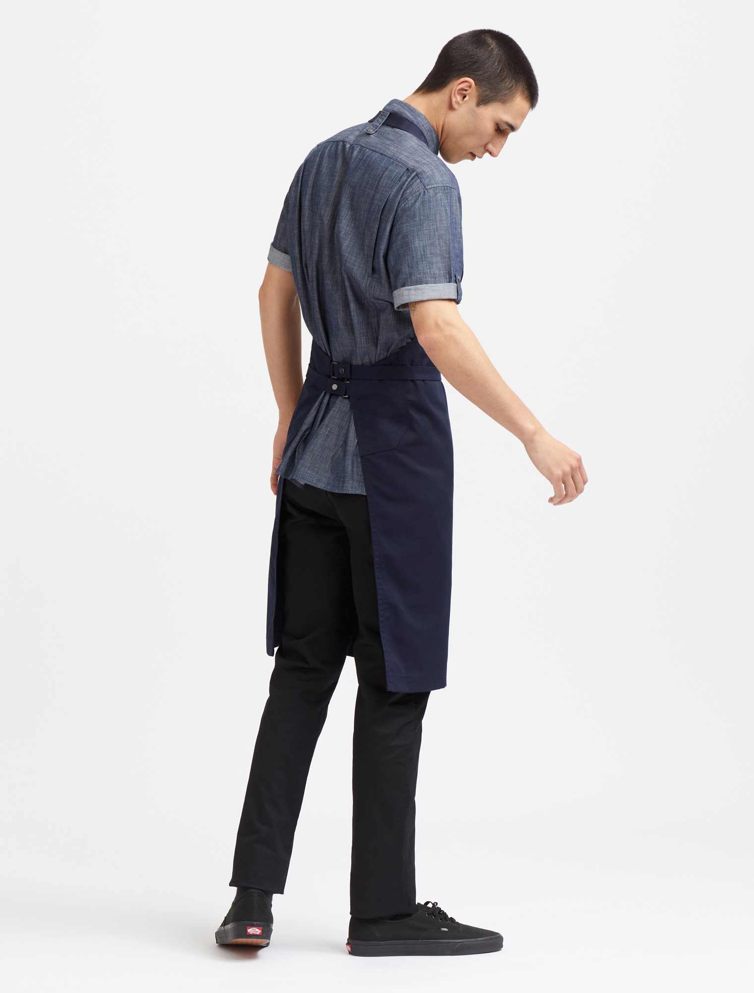 Banjo Bib Chef Apron Navy Blue