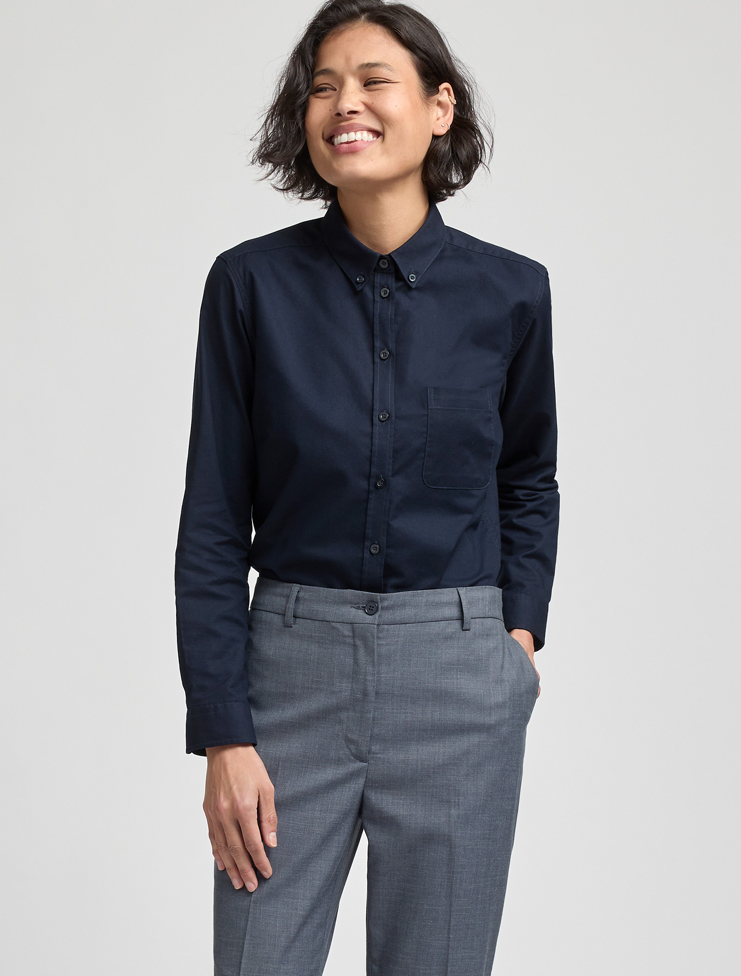 Women's Smith Oxford Long Sleeve Shirt - Black