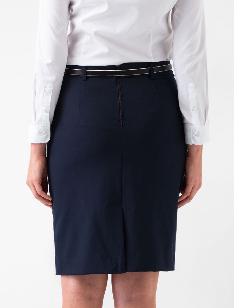 Women's Taylor Skirt - Navy Pencil Skirt