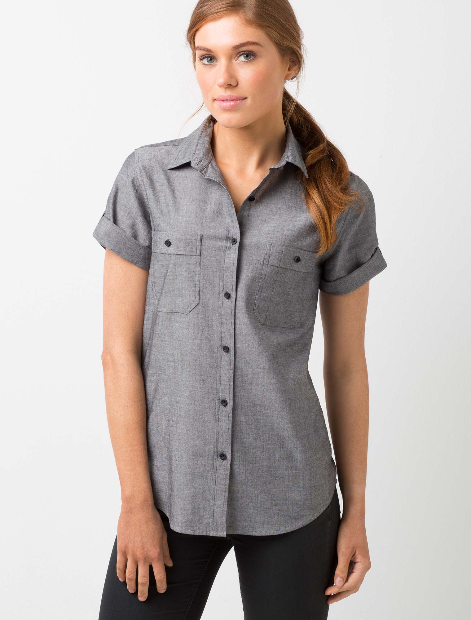 Women's Rex Utility Short Sleeve Shirt – Charcoal