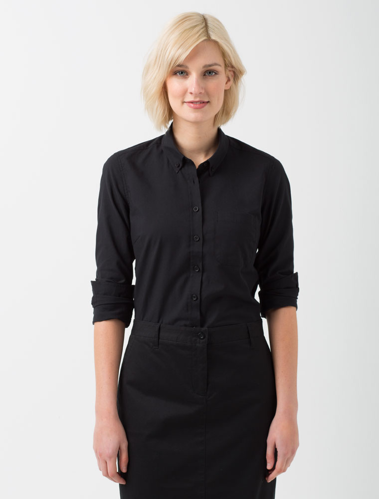 Women's Smith Oxford Long Sleeve Shirt - Black