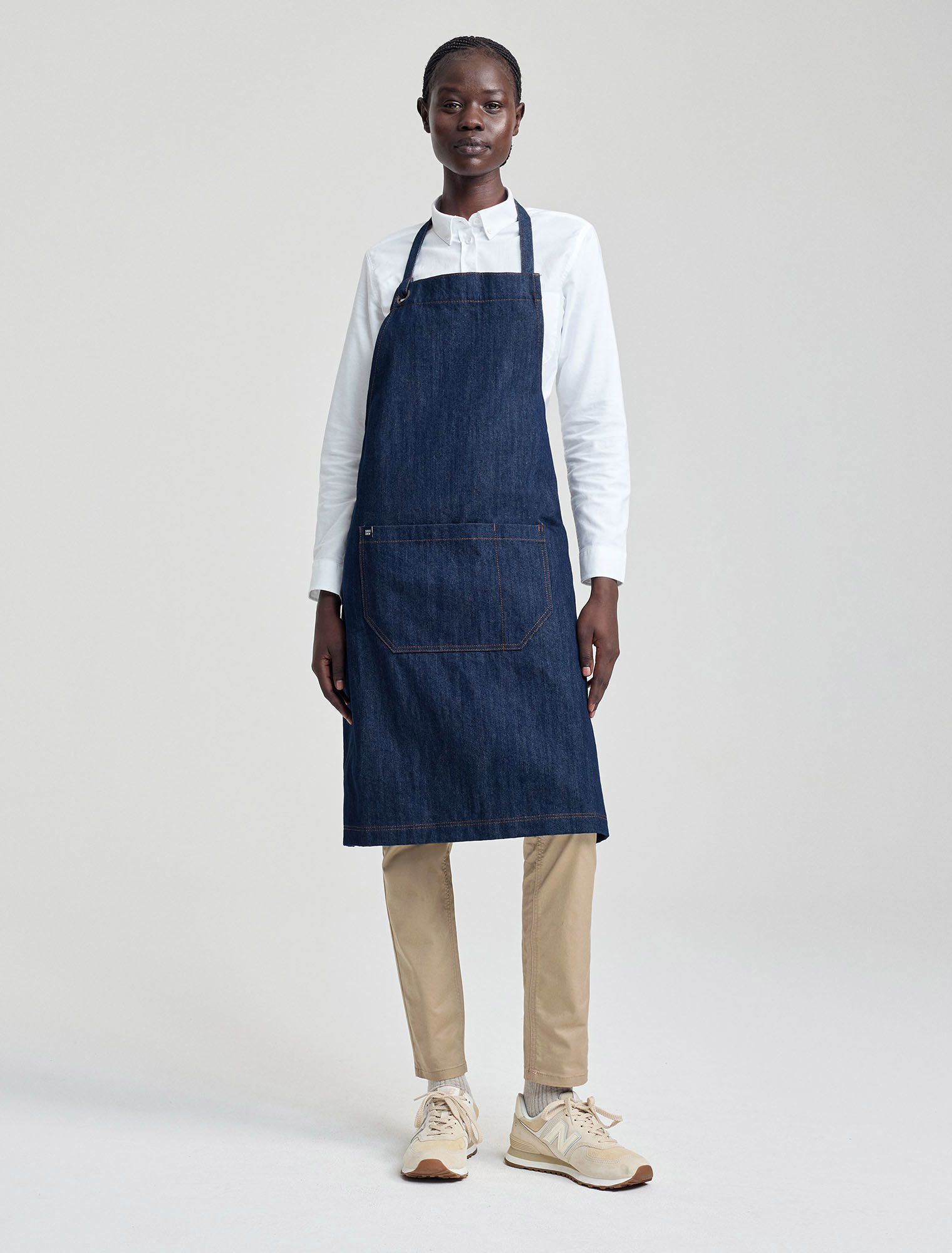 Harvest Full Bib Apron - Indigo Blue Denim Apron