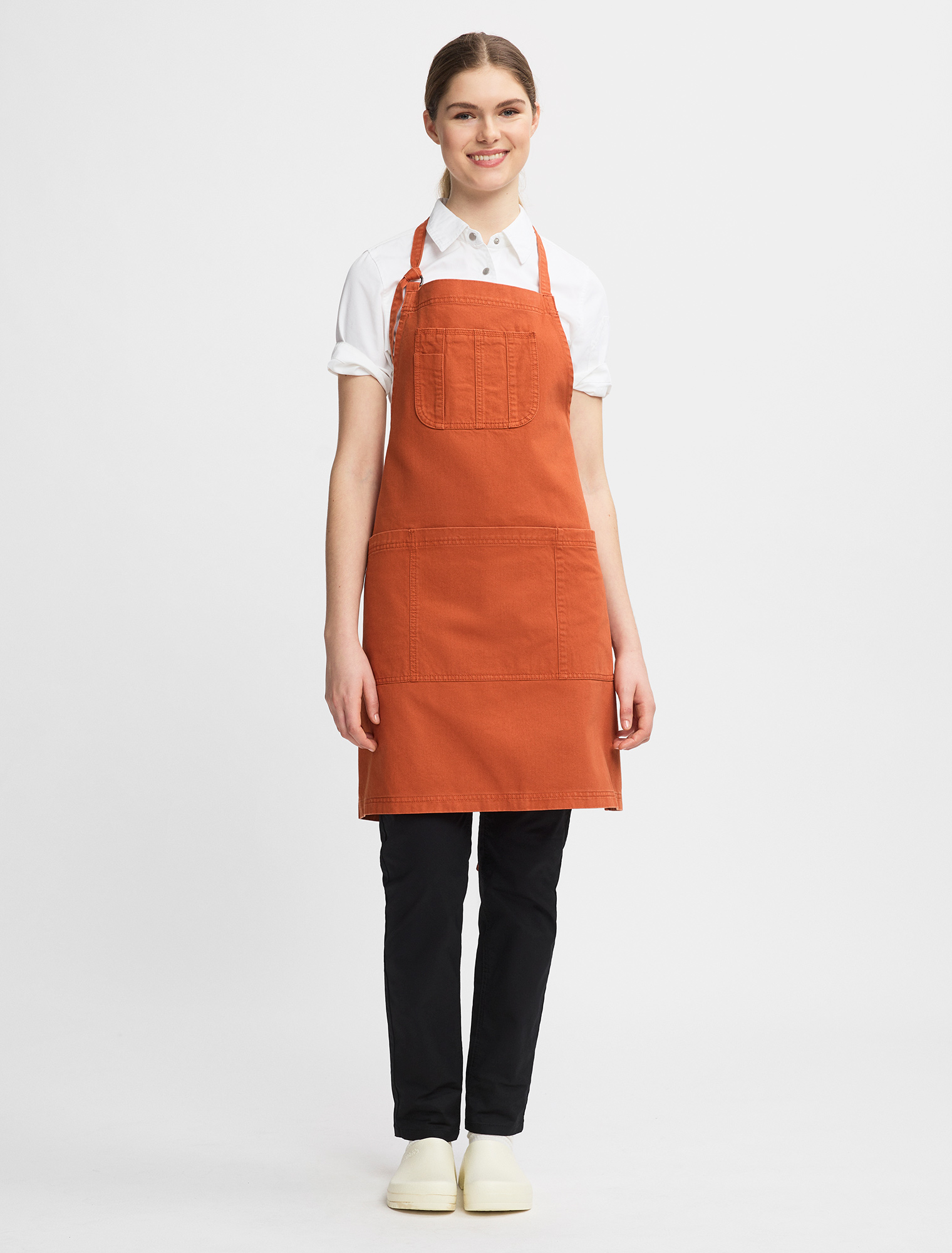 Orange apron clearance