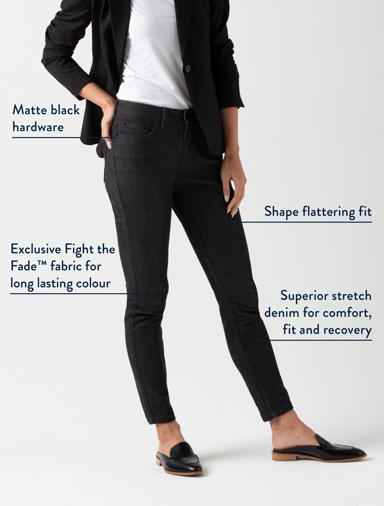 Women's Jet Denim Jeans - Black