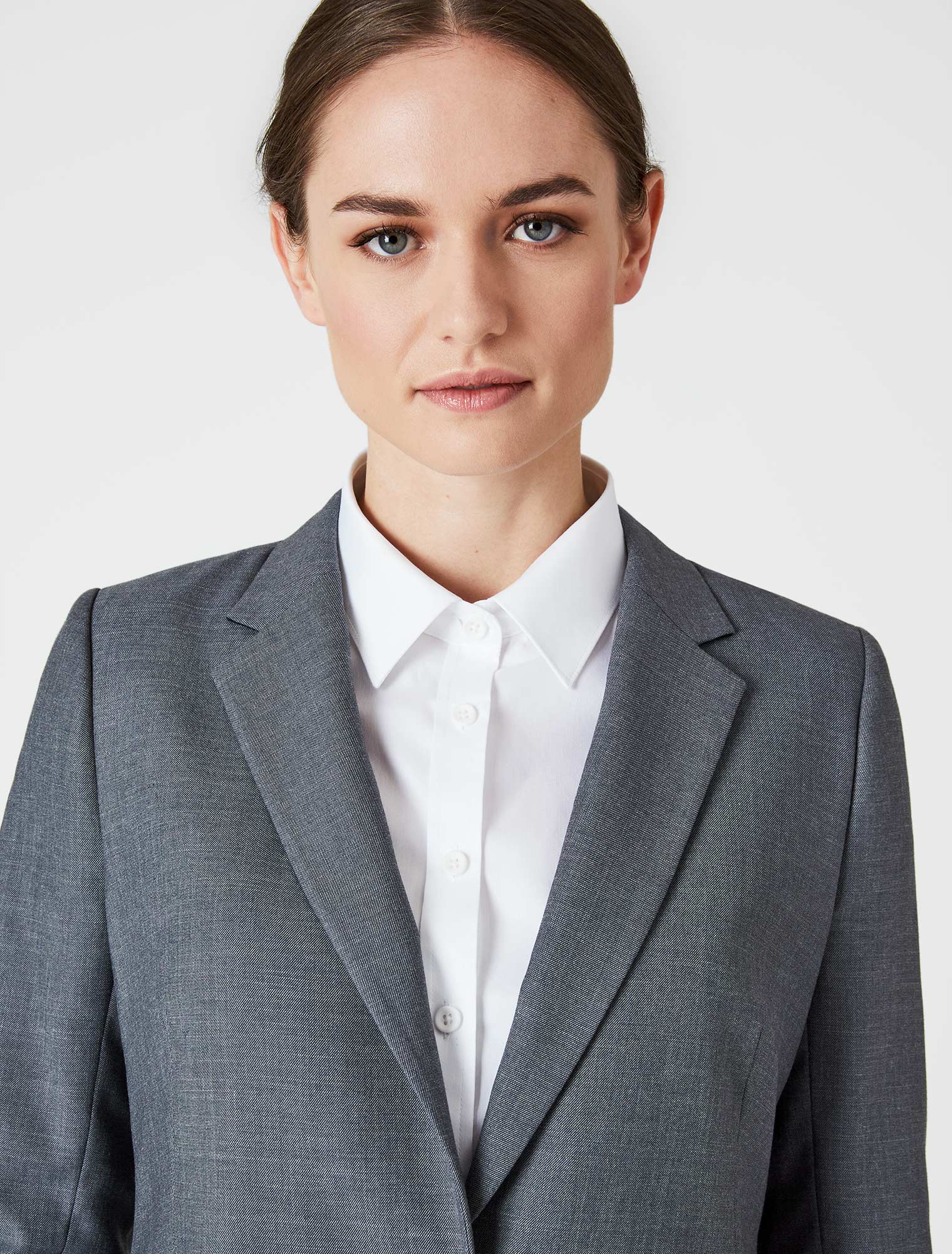Women's Saville Blazer Bluegrain Grey Suit Jacket