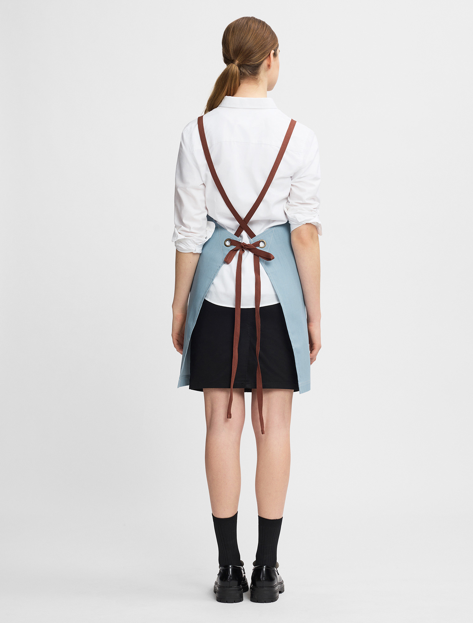 Tom Bib Apron - Hamptons Light Blue Apron