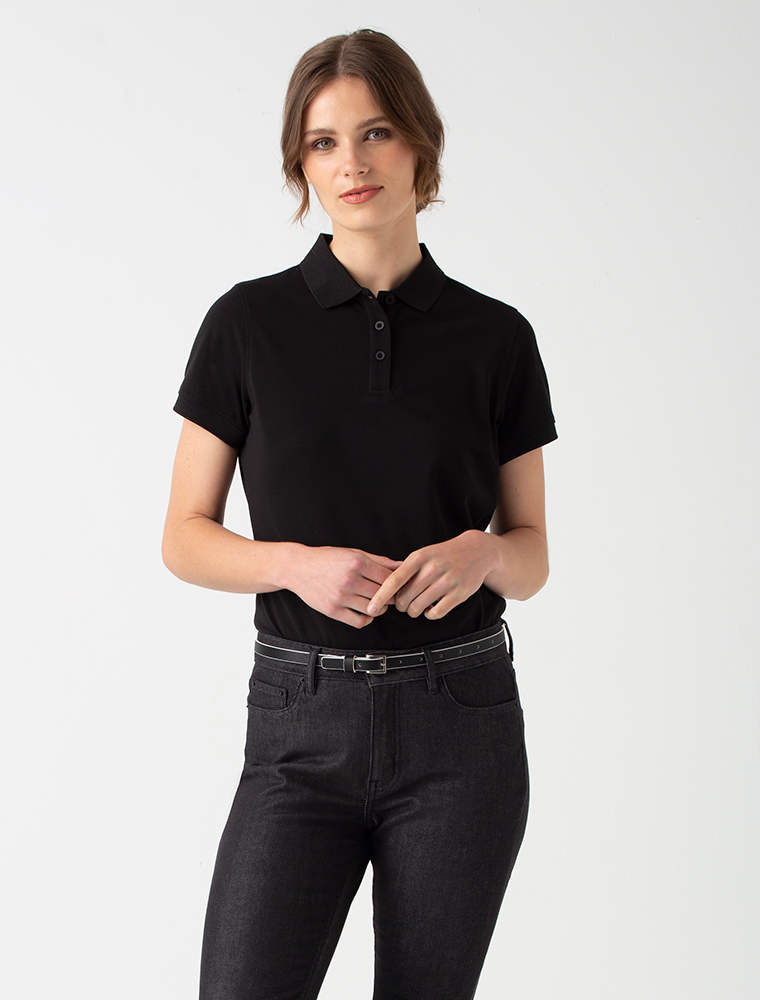 black polo shirt womens