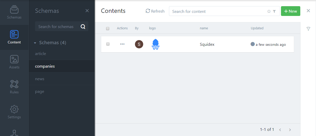 Image preview in content list